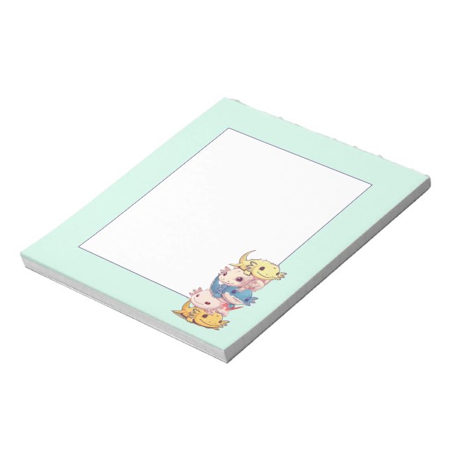 Bloc-note Amis de Kawaii Axolotl (Tourné)