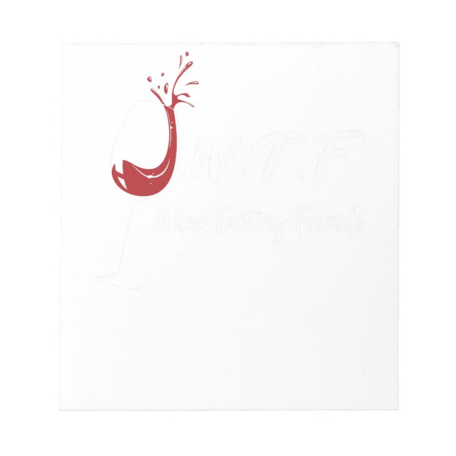 Bloc-note Amis Dégustation De Vin Amateur De Vin (Devant)