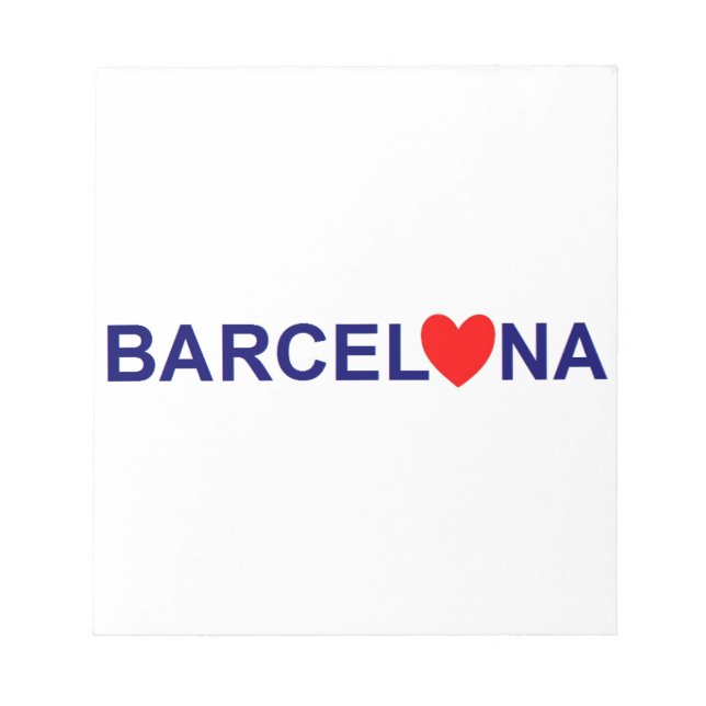 Bloc-note Amour de Barcelone (Devant)
