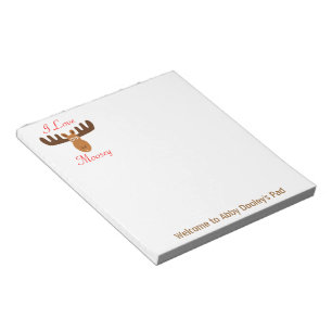 Bloc-note Amour Lucy_personalized de Head_I d'orignaux