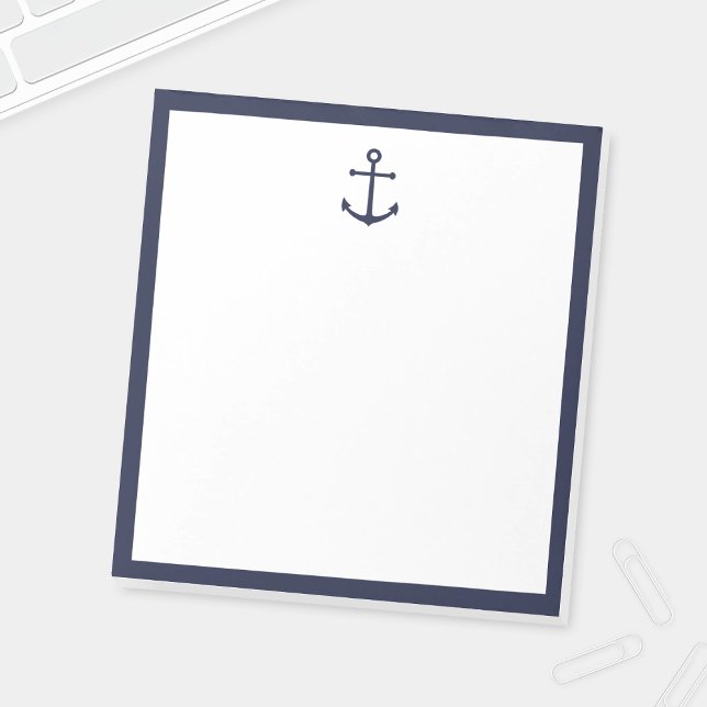 Bloc-note Ancre bleue marine (Créateur téléchargé)