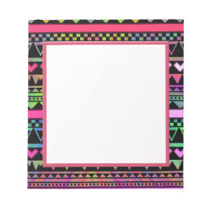 Bloc-note Andes Aztec Tribal Native Cravate géométrique Die