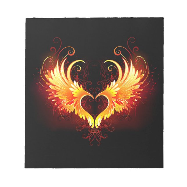 Bloc-note Angel Fire Heart with Wings (Devant)