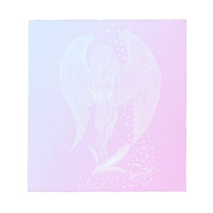 Bloc-note Angel perdu en amour, noir et vert Design