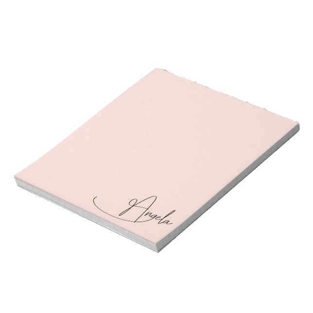 Bloc-note Angela Signature manuscrite G Blush (Tourné)