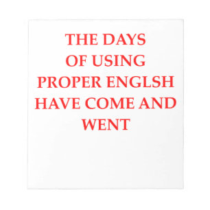 BLOC-NOTE ANGLAIS
