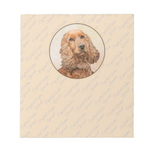 Bloc-note Anglais Cocker Peinture Espagnole - Art Chien orig
