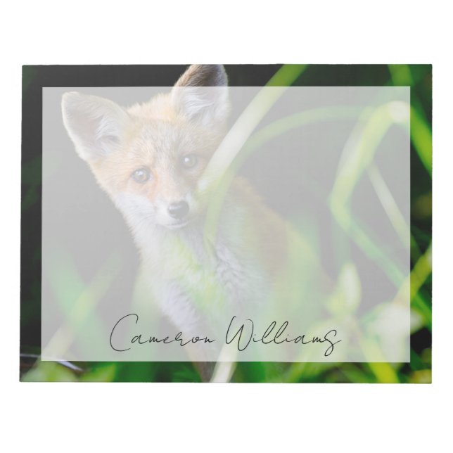 Bloc-note Animaux de bébés cutest | Baby Red Fox (Devant)