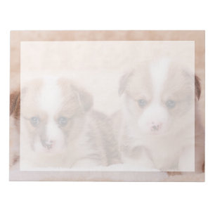Bloc-note Animaux de bébés cutest Deux Marionnettes Corgi