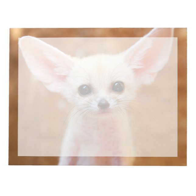 Bloc-note Animaux de bébés cutest | Fennec Fox (Devant)
