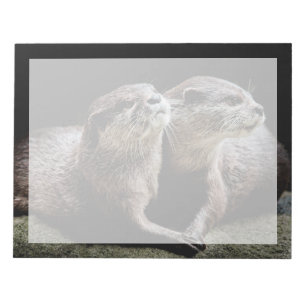 Bloc-note Animaux de bébés cutest Otters tenant les mains