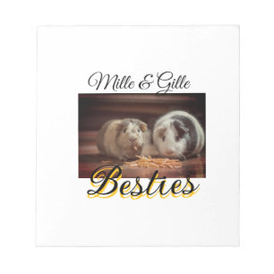 Bloc-note Animaux de compagnie amis besties ajouter nom anim