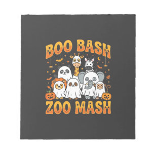 Bloc-note Animaux du zoo Halloween Boo Bash Zoo Mash_1