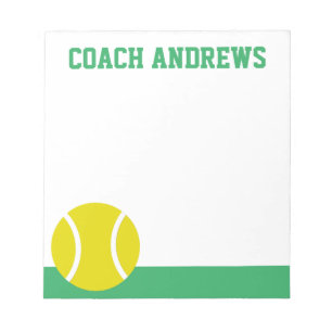 Bloc-note Any Colors Tennis Personalized Notepad