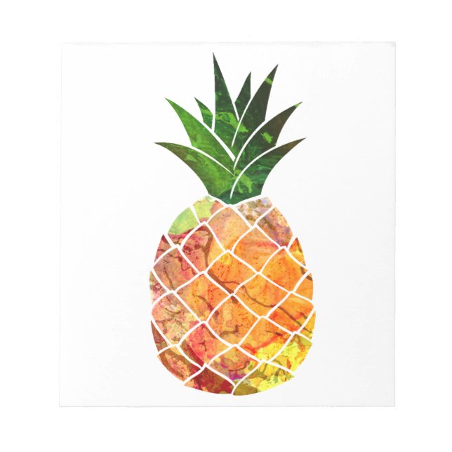 Bloc-note Aquarelle ananas (Devant)