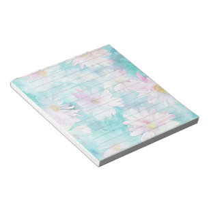 Bloc-note Aquarelle Aqua Floral