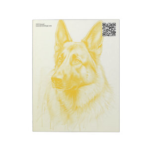 Bloc-note Aquarelle Chiens bergers allemands