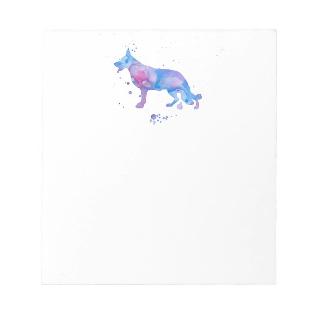 Bloc-note Aquarelle Chiens bergers allemands (Devant)