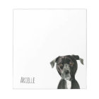 Aquarelle de chien taureau Pit | Ajouter Votre Nom