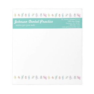Bloc-note Aquarelle Dents Pratique dentaire
