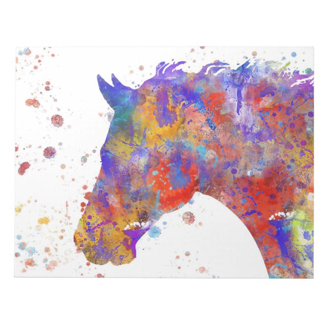 Bloc-note Aquarelle du cheval (Devant)