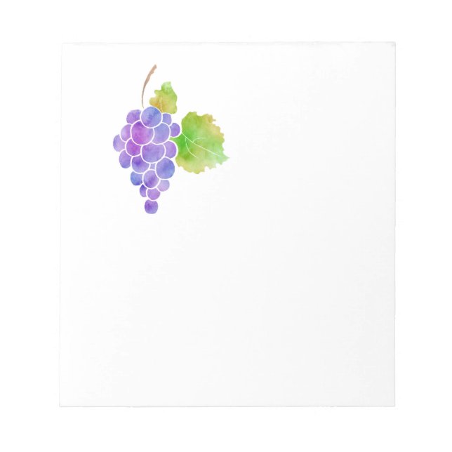 Bloc-note Aquarelle Grappes 2 (Devant)