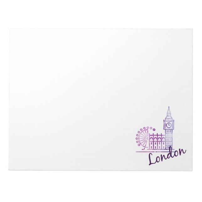 Bloc-note Aquarelle Londres, Big Ben (Devant)