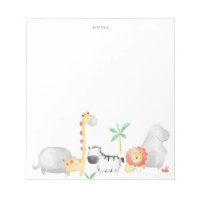 Aquarelle mignonne Safari amis Tropical