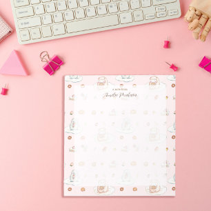 Bloc-note Aquarelle Mouton Pingouin Sucres rose Nom