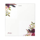 Aquarelle Purple Boho Floral Automne Personnalisé