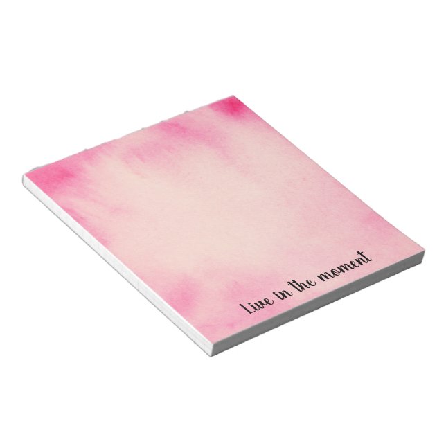 Bloc-note Aquarelle Tropical Girl Rose Peach (Incliné)