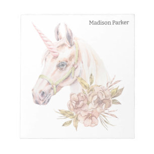 Bloc-note Aquarelle Unicorne