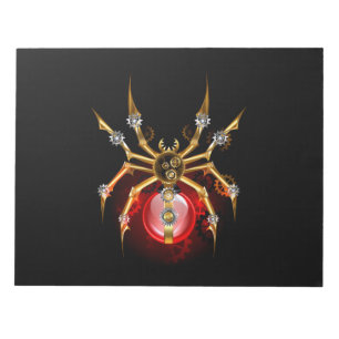 Bloc-note Araignée en vapeur noire