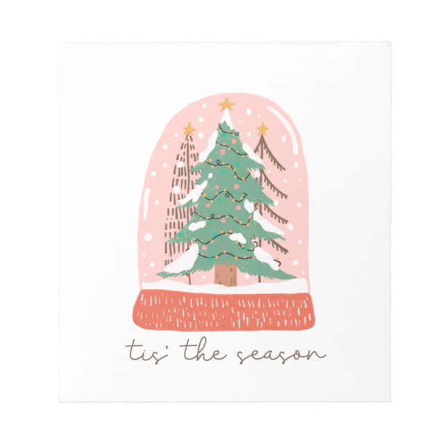 Bloc-note Arbre Cadeau De Noël C'Est La Saison (Devant)