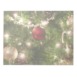 Bloc-note Arbre de Noël I Vacances Plutôt vert et rouge