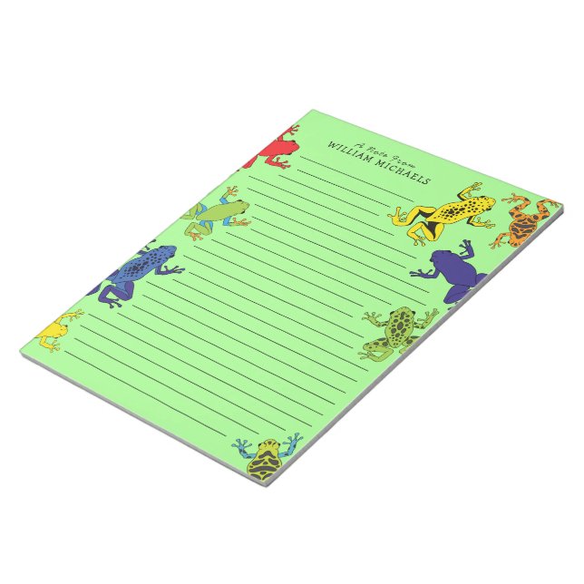 Bloc-note Arbre grenouilles Cute Kid's Personal Stationner B (Incliné)