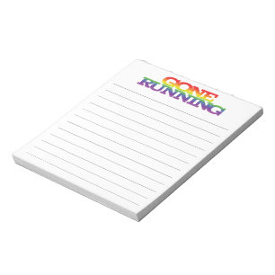 Bloc-note Arc-en-ciel coloré amusant couché papier