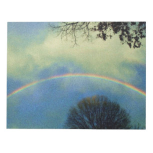 Bloc-note Arc-en-ciel complet en style Seurat