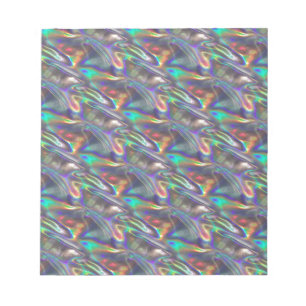 Bloc-note argent holographique