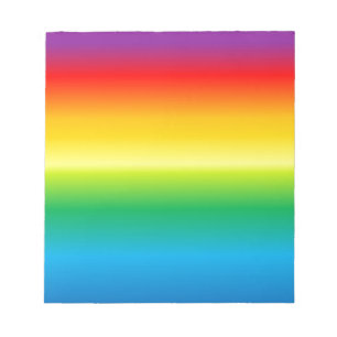 Bloc-note arrière - plan arc-en-ciel