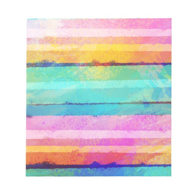 Bloc-note Arrière - plan de bande couleur aquarelle (Devant)