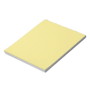Bloc-note Arrière - plan jaune beurre pastel prêt à customis