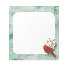 Arrière - plan Vert Avec Cardinal Rouge