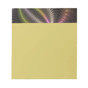 Bloc-note Art abstrait brillant tripant coloré 3D fractal