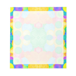 Bloc-note art abstrait circulaire