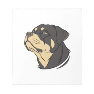 Bloc-note Art du chien Rottweiler