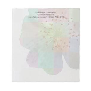 Bloc-note Art géométrique coloré en fleurs printanières