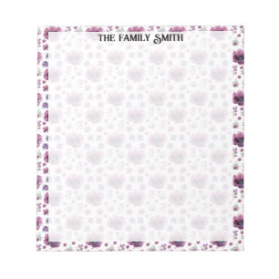 Bloc-note Art inspiré de la lavande féminine douce