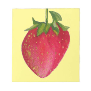 Bloc-note Artecouleur de l'eau de fraise juteuse