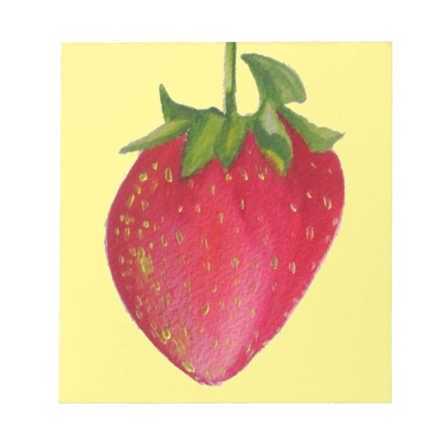 Bloc-note Artecouleur de l'eau de fraise juteuse (Devant)